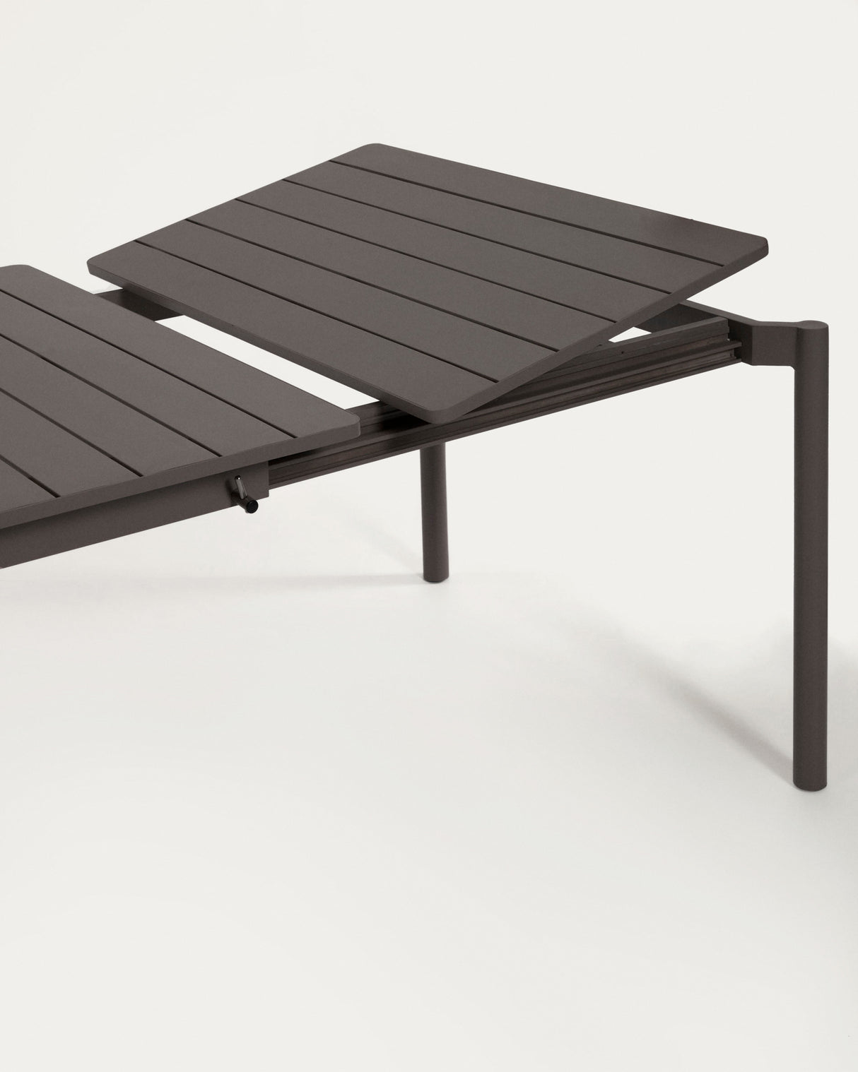 Zaltana ausziehbarer Outdoor-Tisch aus Aluminium matt dunkelgrau 180 (240) x 100 cm - ZEN ZONE Furniture