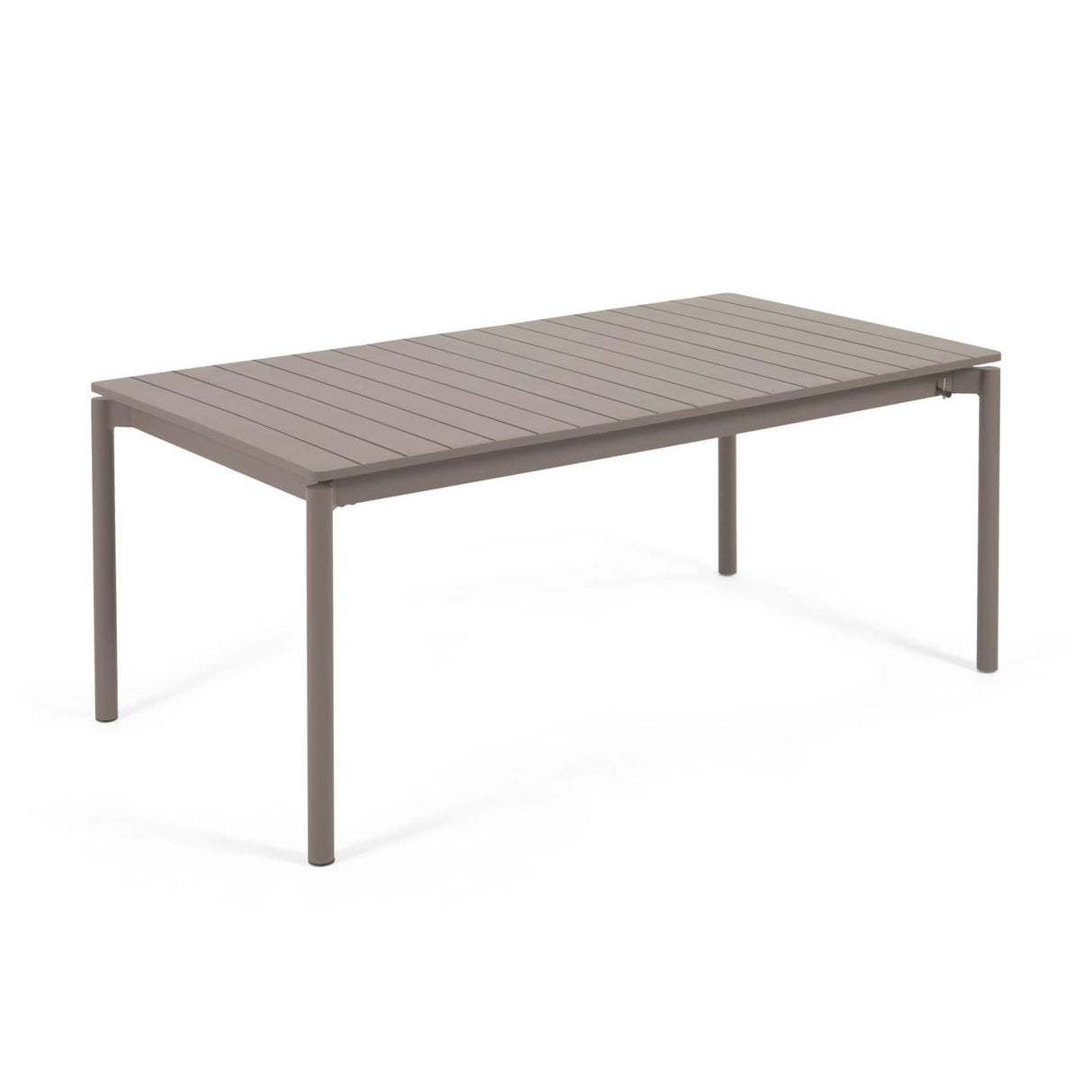 Zaltana ausziehbarer Outdoor-Tisch aus Aluminium mattbrauner 180 (240) x 100 cm - ZEN ZONE Furniture