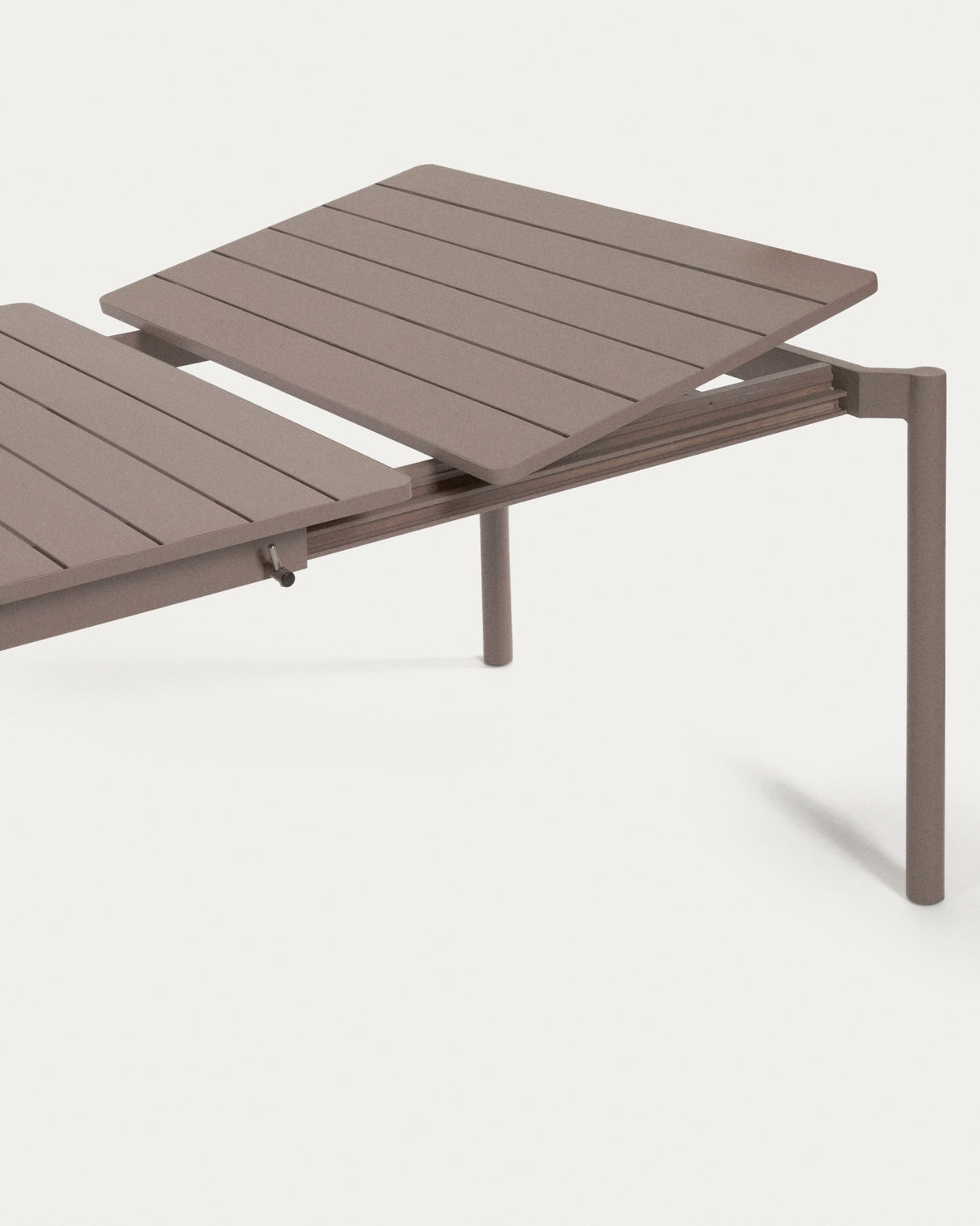 Zaltana ausziehbarer Outdoor-Tisch aus Aluminium mattbrauner 180 (240) x 100 cm - ZEN ZONE Furniture