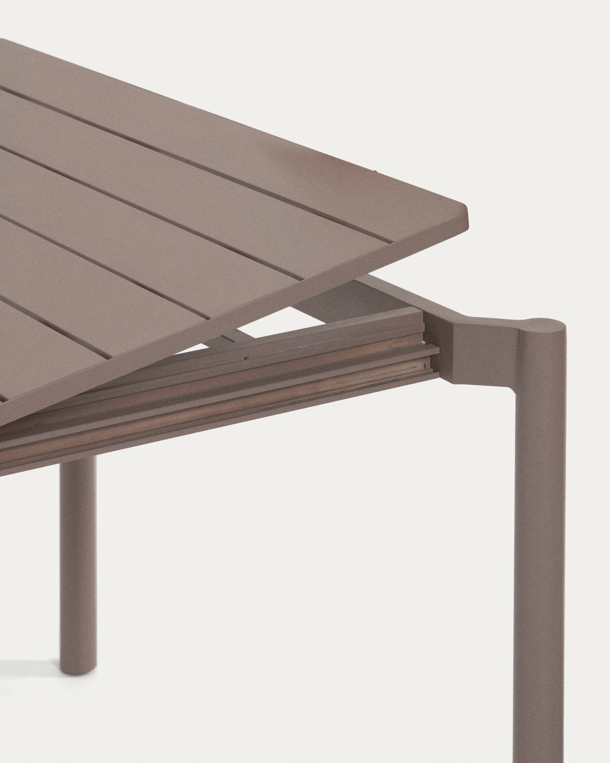 Zaltana ausziehbarer Outdoor-Tisch aus Aluminium mattbrauner 180 (240) x 100 cm - ZEN ZONE Furniture