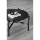 HOLTON Couchtisch Schwarz 62x62x36cm - ZEN ZONE