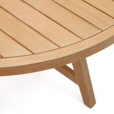 Urgell runder Tisch 100% outdoor aus massivem Eukalyptus Ø 130 cm 100% FSC - ZEN ZONE