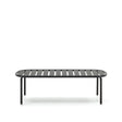 Gartencouchtisch Joncols aus Aluminium mit Finish in Grau Ø 110 x 62 cm - ZEN ZONE Furniture