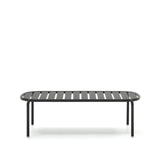 Gartencouchtisch Joncols aus Aluminium mit Finish in Grau Ø 110 x 62 cm - ZEN ZONE Furniture