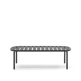 Gartencouchtisch Joncols aus Aluminium mit Finish in Grau Ø 110 x 62 cm - ZEN ZONE Furniture