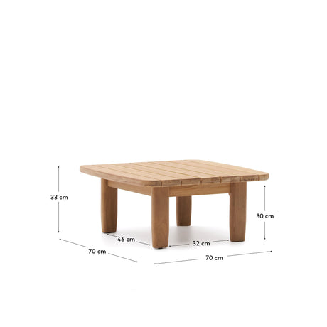 Tirant Beistelltisch aus massivem Teakholz FSC 100% 70 x 70 cm - ZEN ZONE Furniture