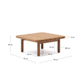 Turqueta Couchtisch aus massivem Teakholz FSC 100% 70 x 70 cm - ZEN ZONE Furniture