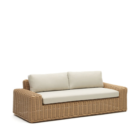 Portlligat 3-Sitzer-Gartensofa Natur - ZEN ZONE