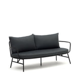 Bramant 2-Sitzer-Sofa aus Stahl mit schwarzem Finish 175,5 cm - ZEN ZONE Furniture