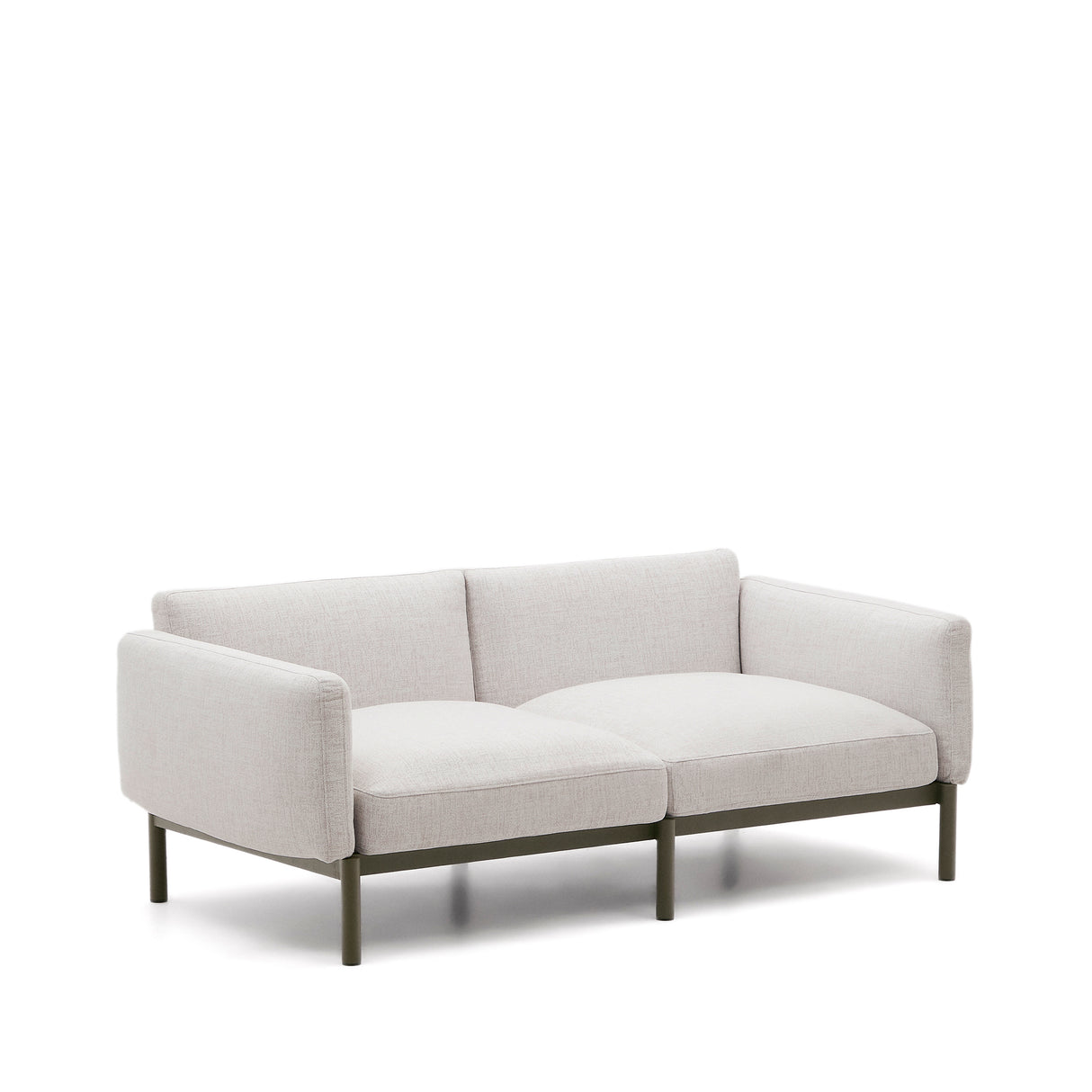 Modulares 2-Sitzer-Sofa für den Außenbereich Sorells aus Aluminium in grüner Ausführung 171 cm - ZEN ZONE Furniture