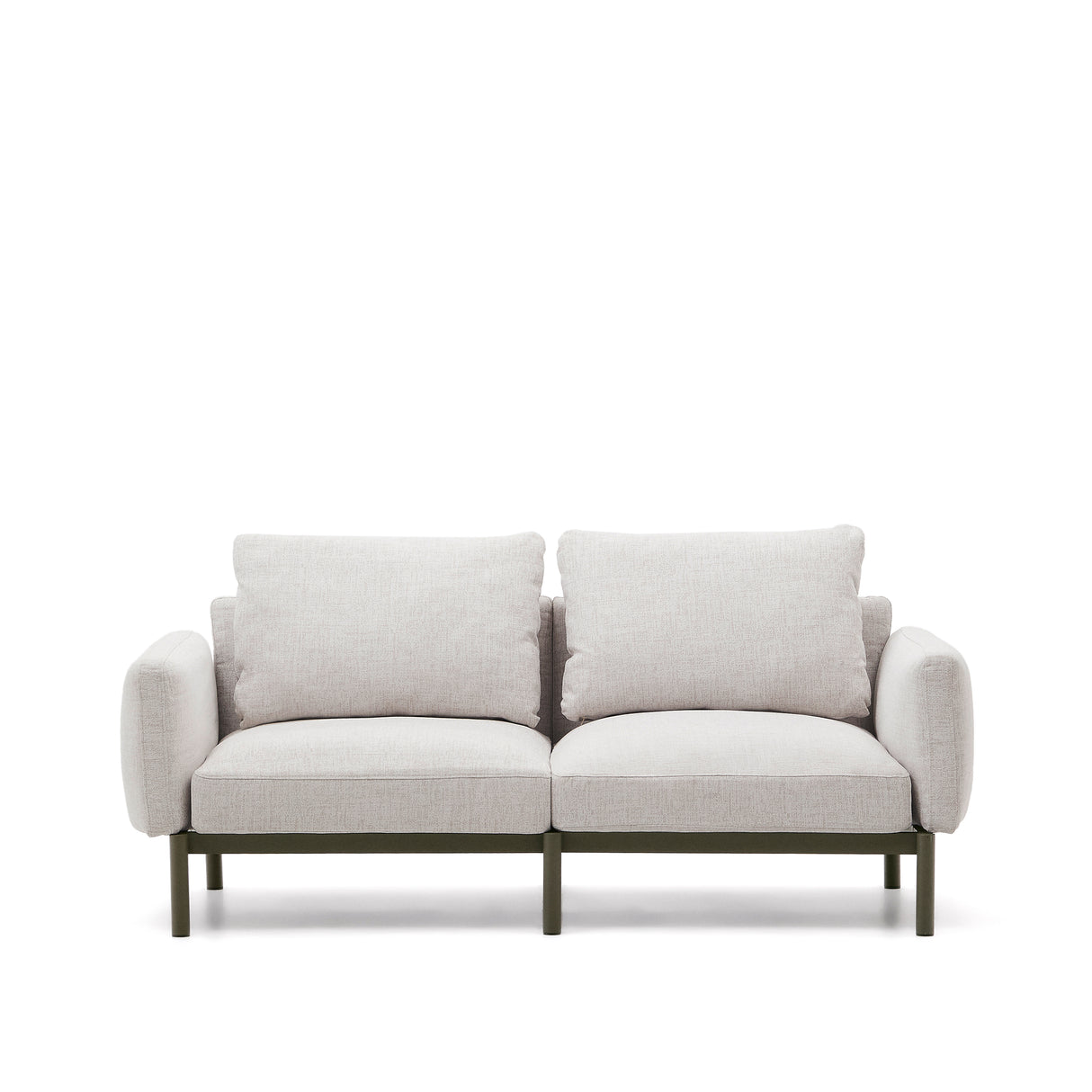 Modulares 2-Sitzer-Sofa für den Außenbereich Sorells aus Aluminium in grüner Ausführung 171 cm - ZEN ZONE Furniture