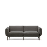 Modulares 2-Sitzer-Sofa für den Außenbereich Sorells aus Aluminium in grauer Ausführung 171 cm - ZEN ZONE Furniture