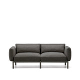 Modulares 2-Sitzer-Sofa für den Außenbereich Sorells aus Aluminium in grauer Ausführung 171 cm - ZEN ZONE Furniture