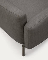 Modulares 5-Sitzer-Ecksofa für Outdoor Sorells Polsterung und Aluminium in Grau 276x191,5cm - ZEN ZONE Furniture