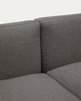 Modulares 5-Sitzer-Ecksofa für Outdoor Sorells Polsterung und Aluminium in Grau 276x191,5cm - ZEN ZONE Furniture