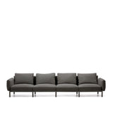 Modulares 4-Sitzer-Sofa für den Außenbereich Sorells aus Aluminium in grauer Ausführung 314 cm - ZEN ZONE Furniture