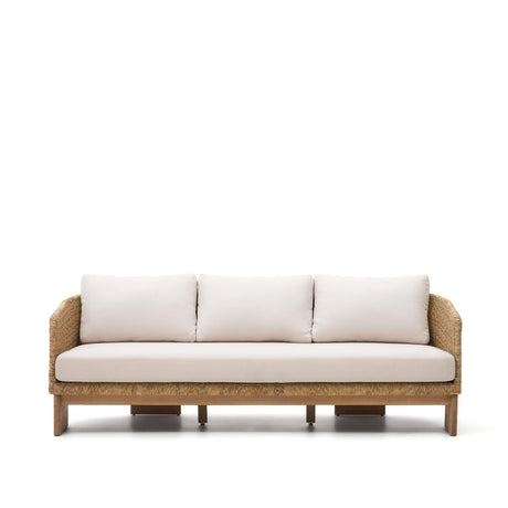 Xoriguer 3-Sitzer-Sofa aus synthetischem Rattan und massivem Eukalyptusholz 100 % FSC 223 - ZEN ZONE