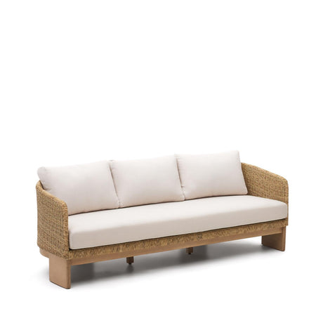 Xoriguer 3-Sitzer-Sofa aus synthetischem Rattan und massivem Eukalyptusholz 100 % FSC 223 - ZEN ZONE