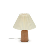 Benicarlo Tischlampe aus Holz mit Finish in Natur und Beige UK - ZEN ZONE