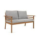 Vilma outdoorgarnitur aus Sofa, 2 Sessel und Couchtisch aus massivem Akazienholz FSC 100% - ZEN ZONE