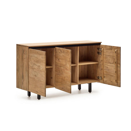 Sideboard Uxue aus massivem Akazienholz mit natürlichem Finish 150 x 88 cm - ZEN ZONE