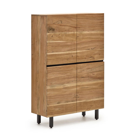 Hohes Sideboard Uxue aus massivem Akazienholz mit natürlichem Finish 100 x 155 cm - ZEN ZONE