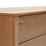 Alguema Sideboard 3 Türen mit Eichenfurnier und natürlichem Finish 151 x 74 cm - ZEN ZONE