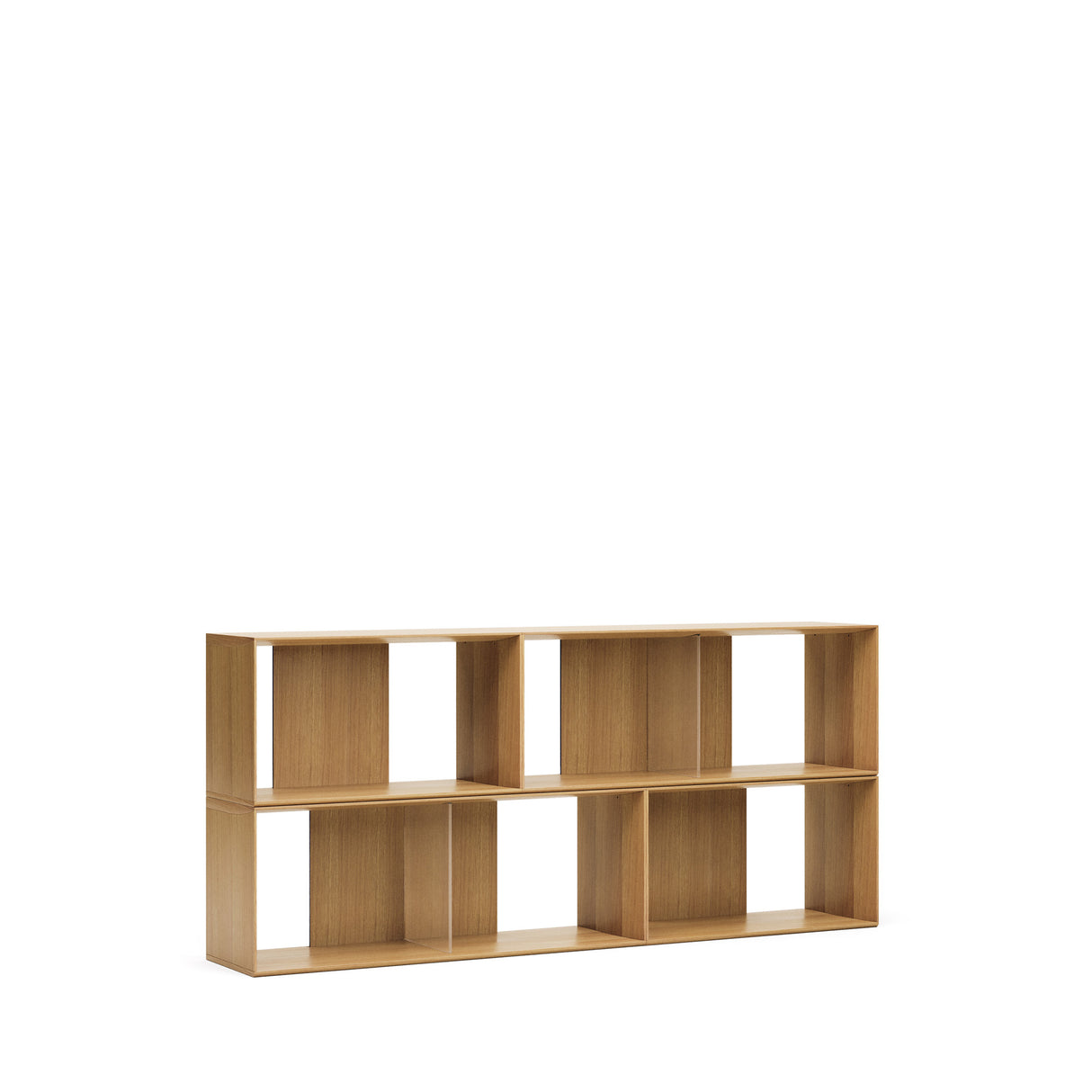 Litto Set aus 4 modularen Regalen aus Eichenfurnier 168 x 76 cm - ZEN ZONE