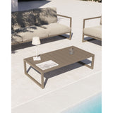 Comova Couchtisch 100% outdoor aus Aluminium grün 60 x 114 cm - ZEN ZONE