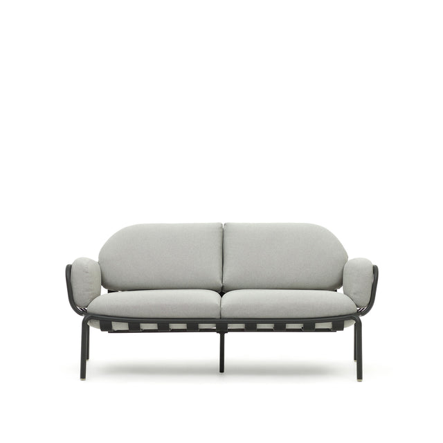 Joncols 2-Sitzer-Gartensofa aus Aluminium mit Finish in Grau 165 cm - ZEN ZONE Furniture