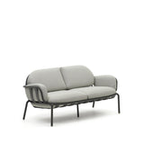 Joncols 2-Sitzer-Gartensofa aus Aluminium mit Finish in Grau 165 cm - ZEN ZONE Furniture