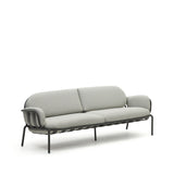 Joncols 3-Sitzer-Gartensofa aus Aluminium mit Finish in Grau 225 cm - ZEN ZONE Furniture