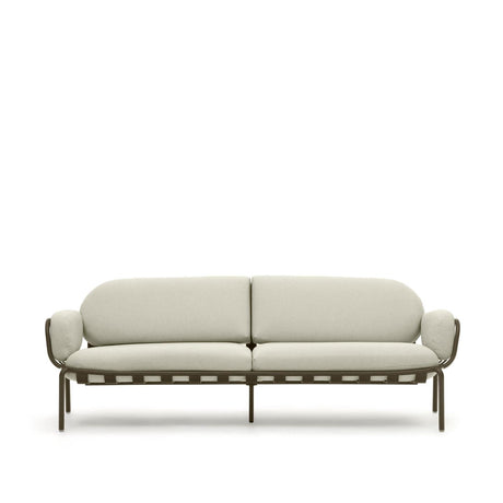 Joncols 3-Sitzer-Gartensofa aus Aluminium mit Finish in Grün 225 cm - ZEN ZONE