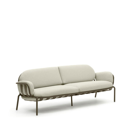 Joncols 3-Sitzer-Gartensofa aus Aluminium mit Finish in Grün 225 cm - ZEN ZONE