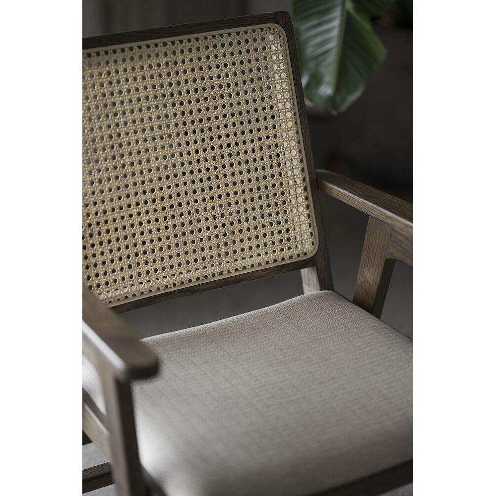 PRESTWICK Esszimmerstuhl Braun/Beige 60x63x88cm - ZEN ZONE