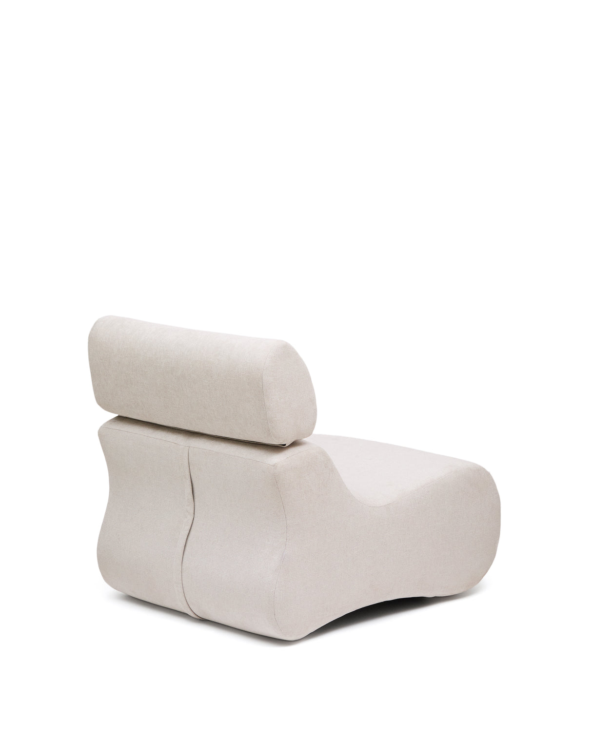 Sessel Club aus perlmuttfarbener Chenille - ZEN ZONE Furniture