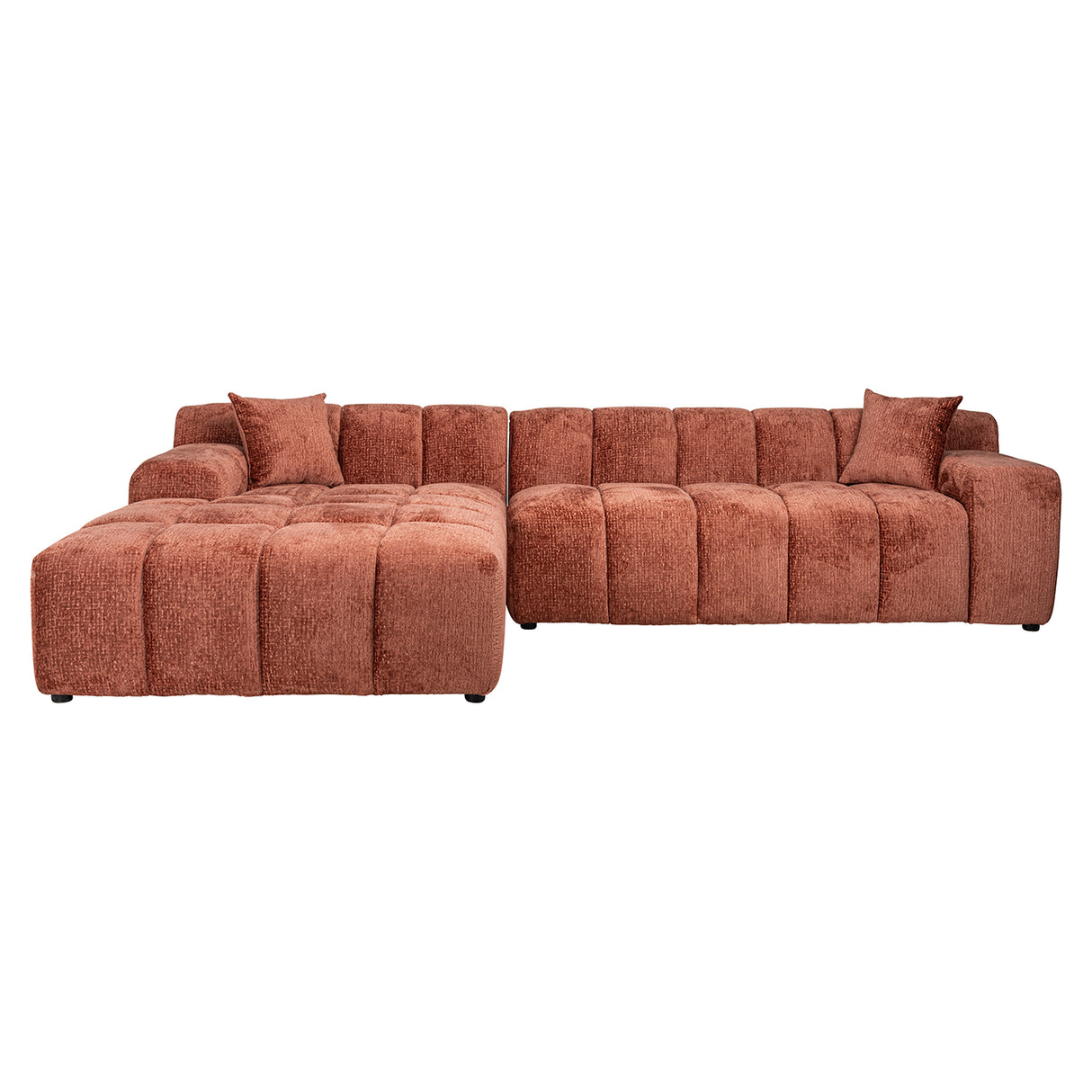 Sofa Cube 3-Sitzer + Lounge links (Fusion 92 Blush) - ZEN ZONE