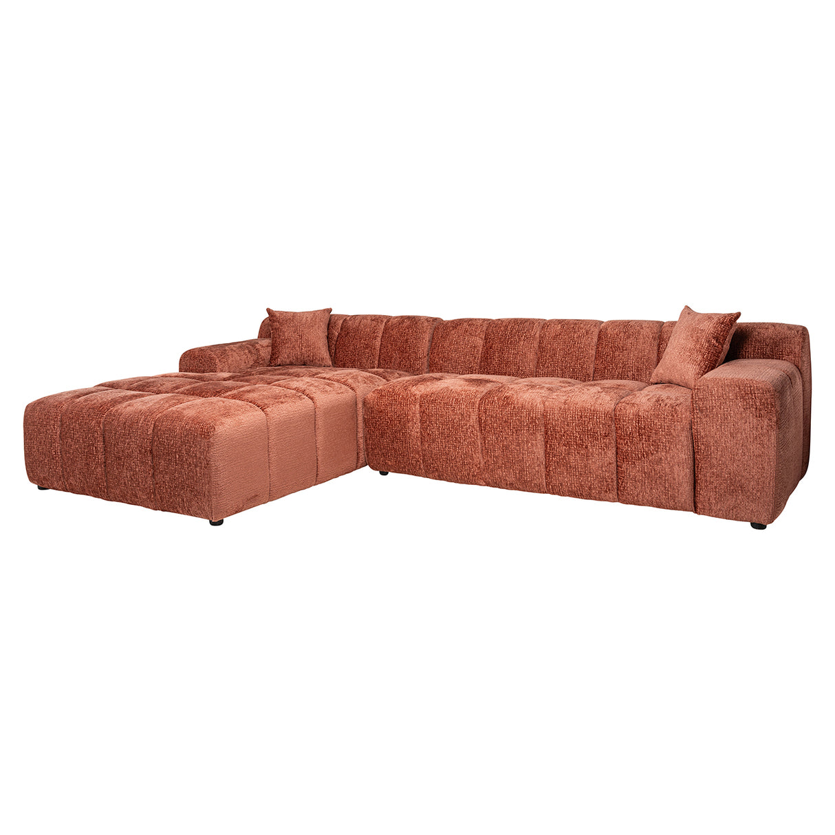 Sofa Cube 3-Sitzer + Lounge links (Fusion 92 Blush) - ZEN ZONE