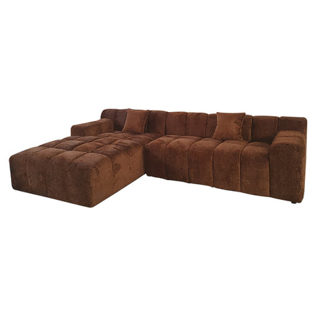 Sofa Cube 3-Sitzer + Lounge links (Be Lovely 603 Cinnamon) - ZEN ZONE