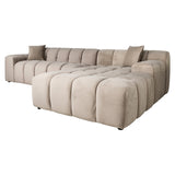 Couch Cube 3 Sitzer + Lounge Rechts (Quartz Khaki 903) - ZEN ZONE