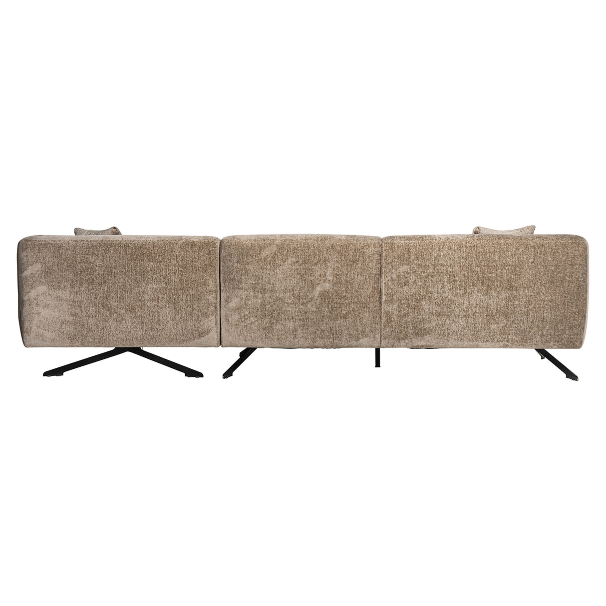 Couch Donovan 3sitzer + lounge rechts (Bergen 104 taupe chenille) - ZEN ZONE