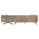 Couch Donovan 3sitzer + lounge rechts (Bergen 104 taupe chenille) - ZEN ZONE