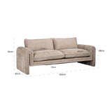 Sofa Sandro lovely beige (Be Lovely 170 Beige) - ZEN ZONE