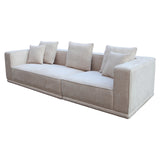 Sofa Lusso 3-Sitzer beige Chenille (Niagara 902 beige) - ZEN ZONE