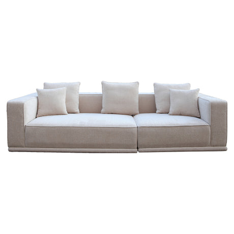 Sofa Lusso 3-Sitzer beige Chenille (Niagara 902 beige) - ZEN ZONE