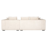 Sofa Lusso 3-Sitzer beige Chenille (Niagara 902 beige) - ZEN ZONE