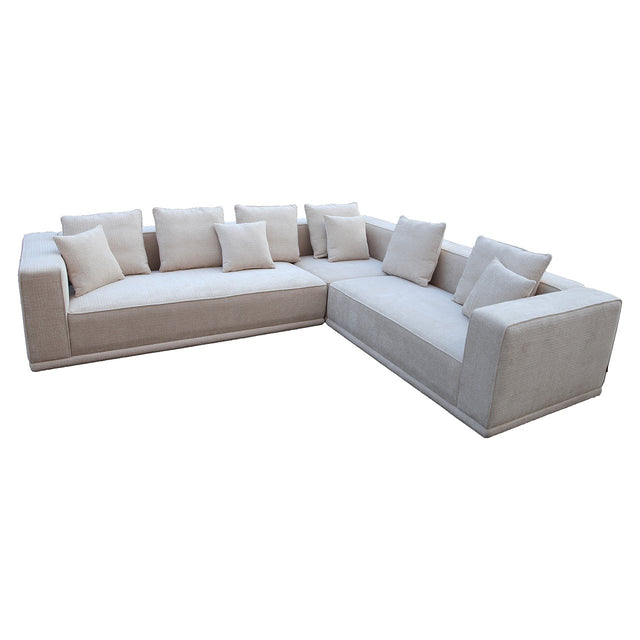 Ecksofa Lusso beige Chenille (Niagara 902 beige) - ZEN ZONE