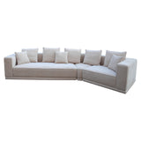 Sofa Lusso 4-Sitzer beige Chenille (Niagara 902 beige) - ZEN ZONE