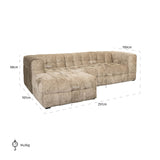 Sofa Merrol lounge links desert fusion (Fusion 109 desert) - ZEN ZONE Furniture