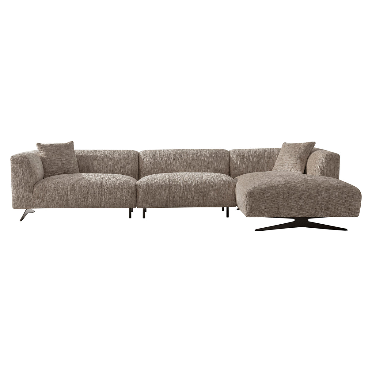 Sofa Hoxton 3-Sitzer + Lounge rechts (Be Lovely 170 Beige) - ZEN ZONE Furniture